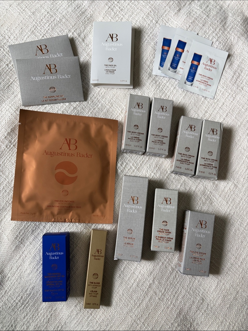 Set of 16 New Augustinus Bader Skincare Samples